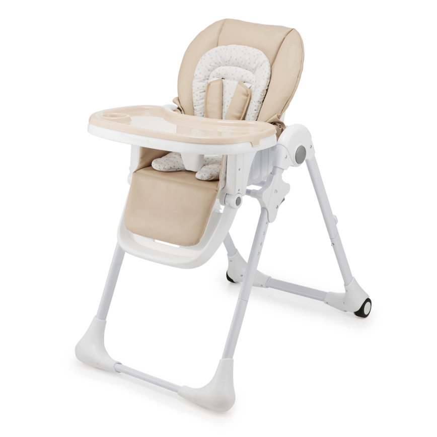 KINDERKRAFT - Chaise haute 2 en 1 pour enfant TUMMIE beige