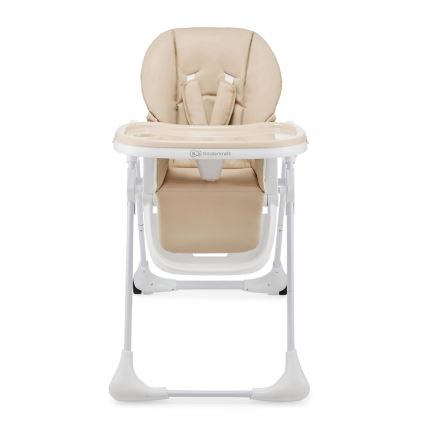 KINDERKRAFT - Chaise haute 2 en 1 pour enfant TUMMIE beige