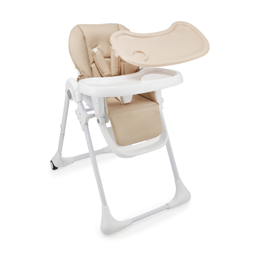 KINDERKRAFT - Chaise haute 2 en 1 pour enfant TUMMIE beige