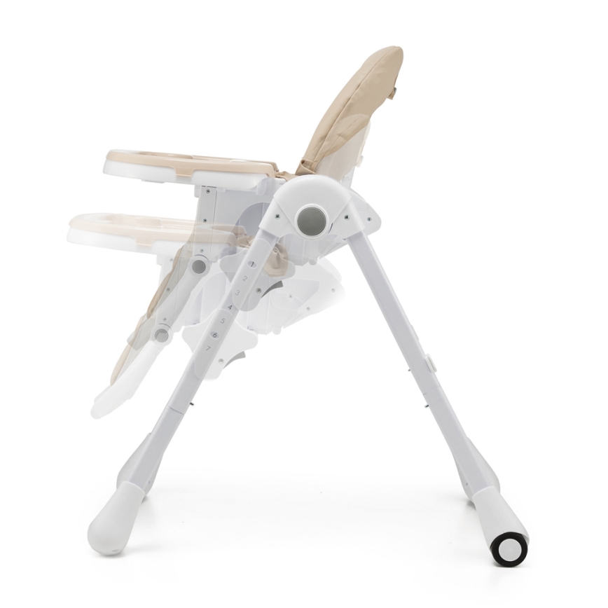 KINDERKRAFT - Chaise haute 2 en 1 pour enfant TUMMIE beige