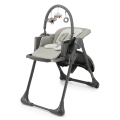 KINDERKRAFT - Chaise haute 2 en 1 pour enfant TUMMIE, grise
