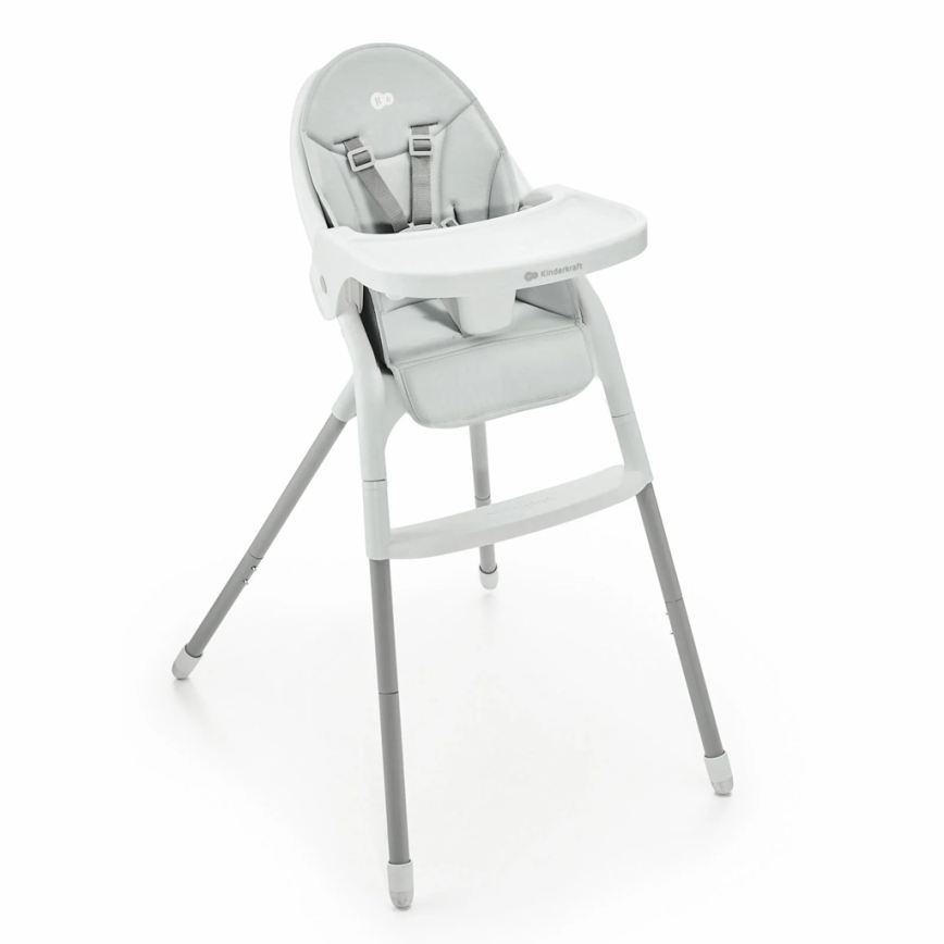 KINDERKRAFT - Chaise haute enfant 2en1 DINNLY gris