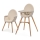 KINDERKRAFT - Chaise haute enfant 2v1 FINI2 hêtre/beige