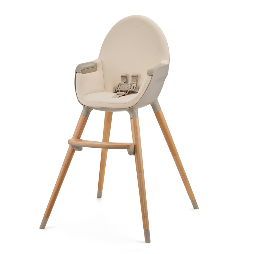 KINDERKRAFT - Chaise haute enfant 2v1 FINI2 hêtre/beige