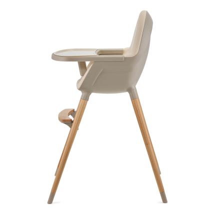 KINDERKRAFT - Chaise haute enfant 2v1 FINI2 hêtre/beige