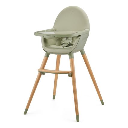 KINDERKRAFT - Chaise haute enfant 2v1 FINI2 hêtre/vert