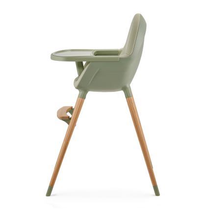KINDERKRAFT - Chaise haute enfant 2v1 FINI2 hêtre/vert
