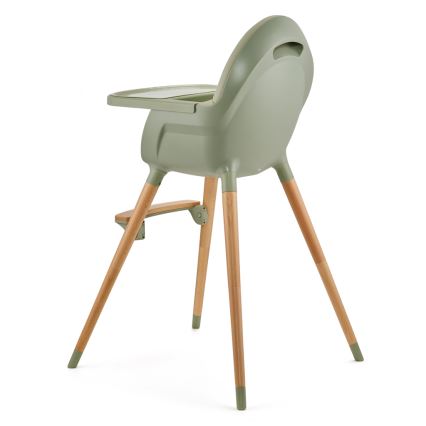 KINDERKRAFT - Chaise haute enfant 2v1 FINI2 hêtre/vert