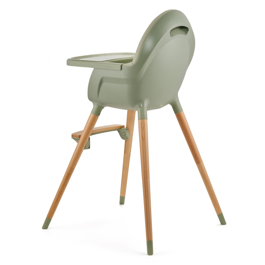 KINDERKRAFT - Chaise haute enfant 2v1 FINI2 hêtre/vert