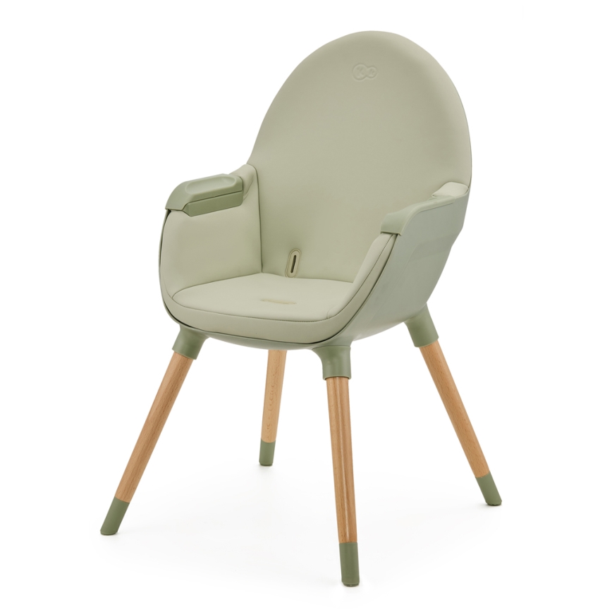KINDERKRAFT - Chaise haute enfant 2v1 FINI2 hêtre/vert