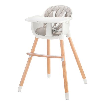 KINDERKRAFT - Chaise haute enfant 2v1 SIENNA hêtre/gris