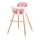 KINDERKRAFT - Chaise haute enfant SIENNA hêtre/rose