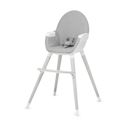 KINDERKRAFT - Chaise haute pour repas enfant FINI gris/blanc