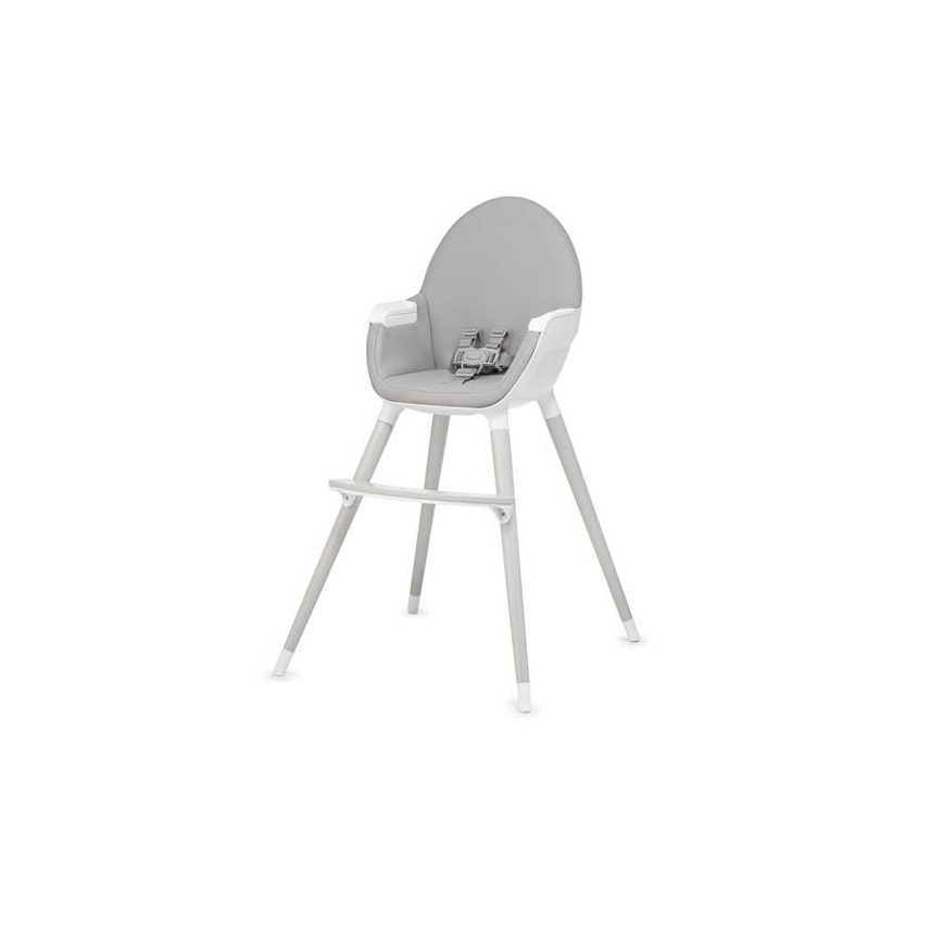 KINDERKRAFT - Chaise haute pour repas enfant FINI gris/blanc