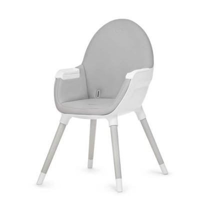 KINDERKRAFT - Chaise haute pour repas enfant FINI gris/blanc