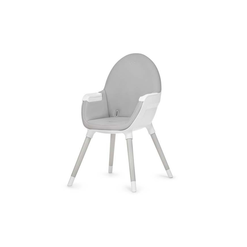 KINDERKRAFT - Chaise haute pour repas enfant FINI gris/blanc