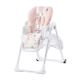 KINDERKRAFT - Chaise haute pour repas enfant YUMMY rose/blanc
