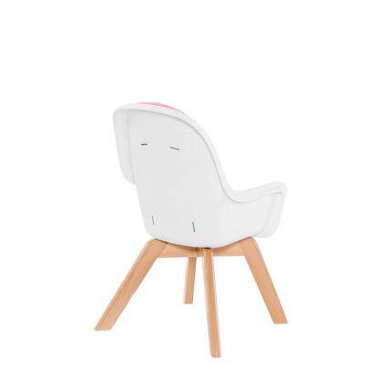 KINDERKRAFT - Chaise repas bébé 2en1 TIXI rose