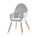 KINDERKRAFT - Chaise repas bébé FINI grise / blanche
