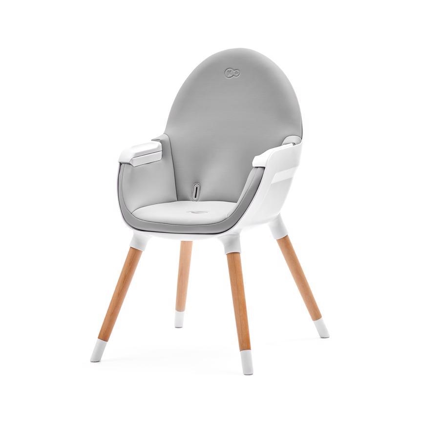 KINDERKRAFT - Chaise repas bébé FINI grise / blanche