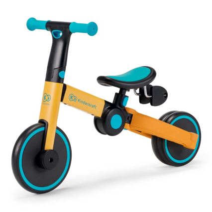 KINDERKRAFT - Draisienne pour enfant 3en1 4TRIKE jaune/turquoise