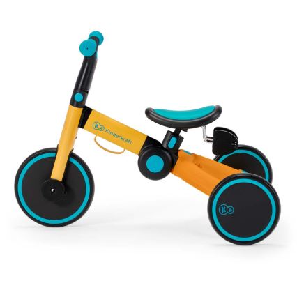 KINDERKRAFT - Draisienne pour enfant 3en1 4TRIKE jaune/turquoise