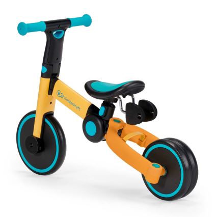 KINDERKRAFT - Draisienne pour enfant 3en1 4TRIKE jaune/turquoise