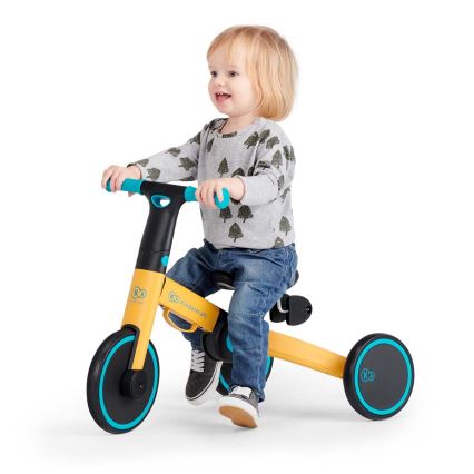 KINDERKRAFT - Draisienne pour enfant 3en1 4TRIKE jaune/turquoise