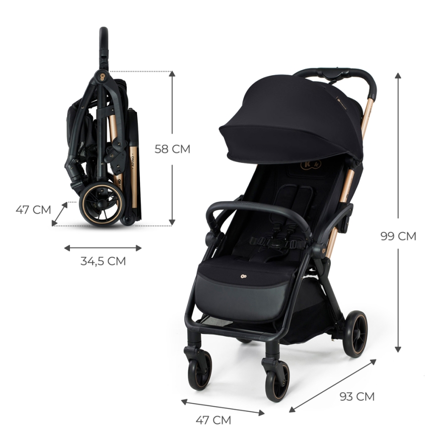 KINDERKRAFT - Poussette APINO noir