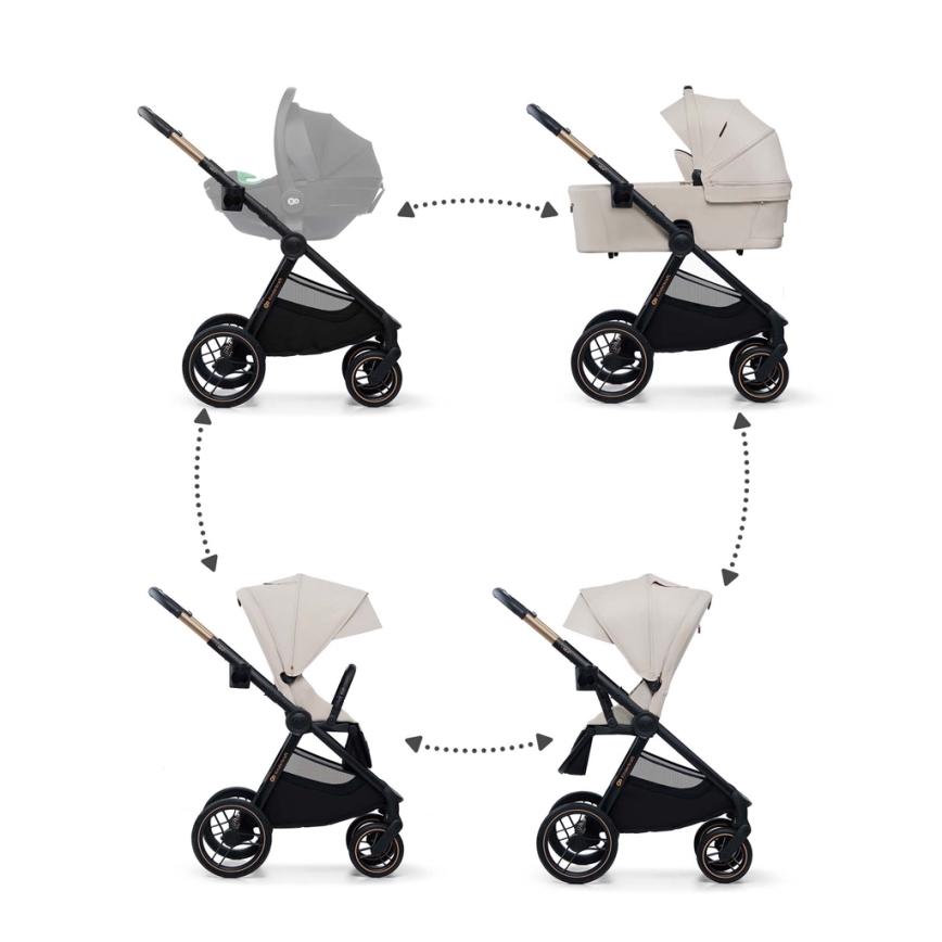 KINDERKRAFT - Poussette combinée 2en1 NEA 2 beige