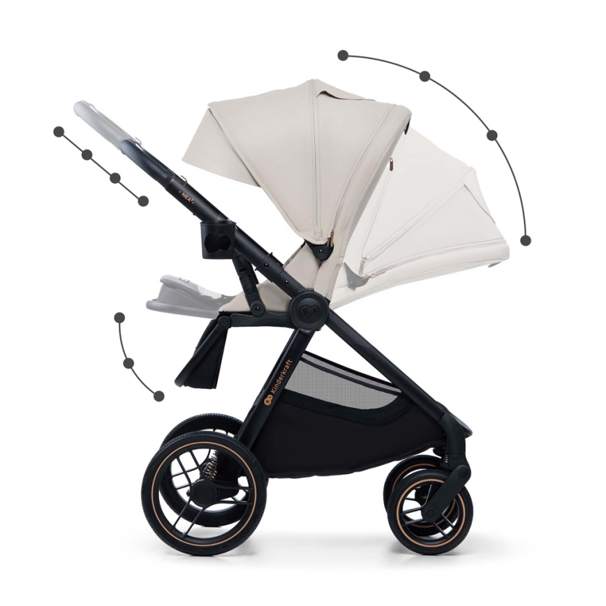 KINDERKRAFT - Poussette combinée 2en1 NEA 2 beige
