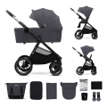 KINDERKRAFT - Poussette combinée 2en1 NEA 2 Gris foncé