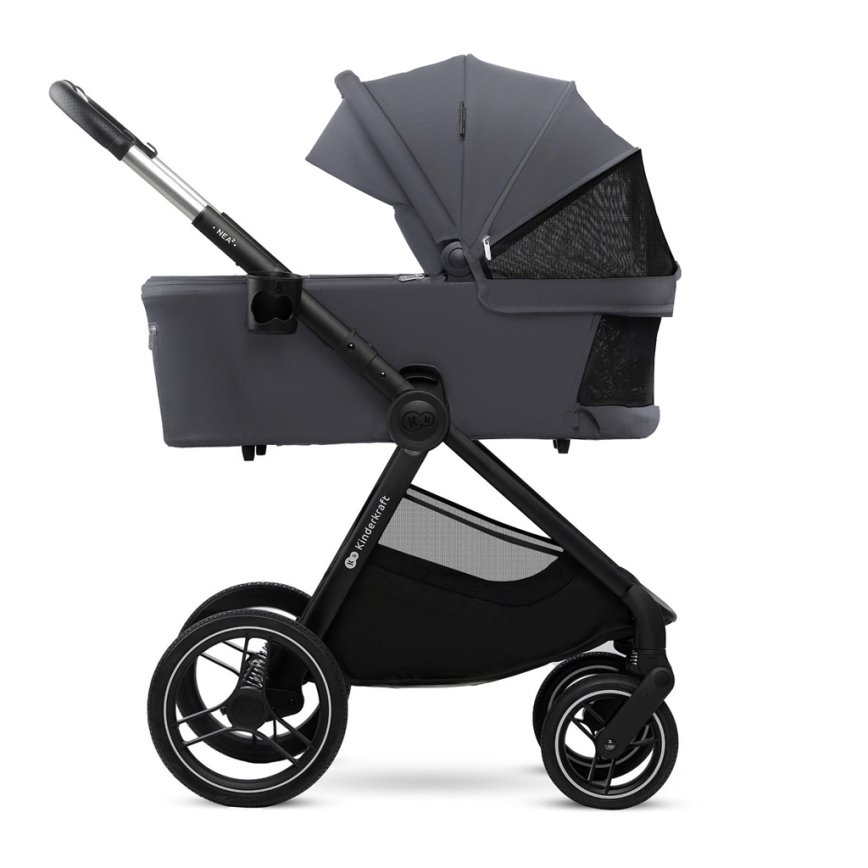 KINDERKRAFT - Poussette combinée 2en1 NEA 2 Gris foncé