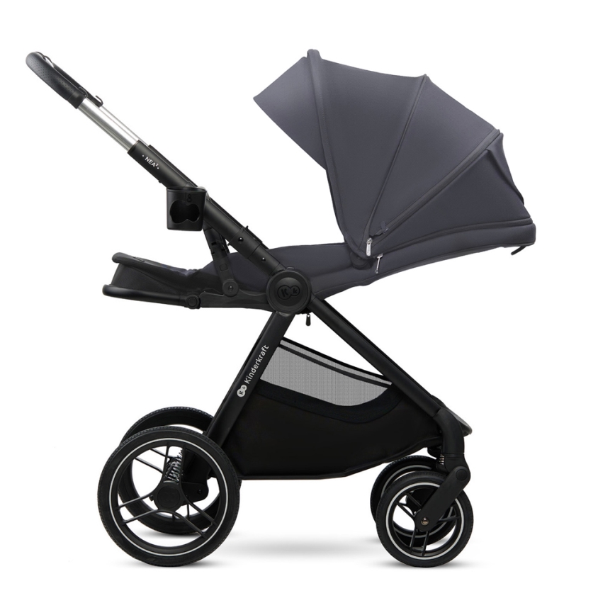 KINDERKRAFT - Poussette combinée 2en1 NEA 2 Gris foncé