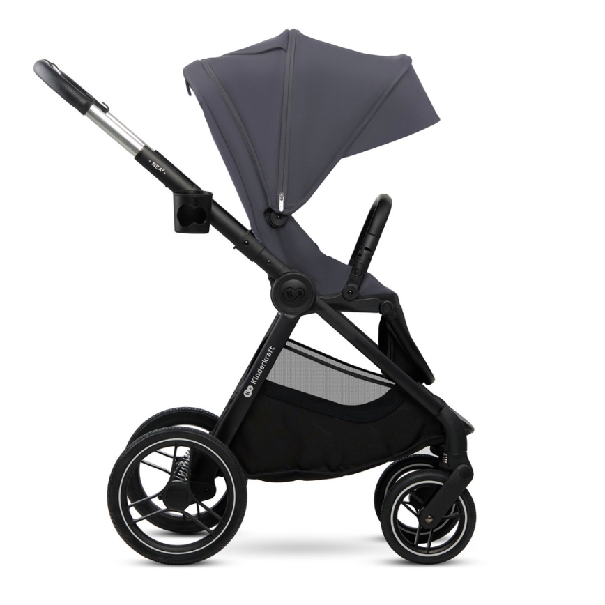 KINDERKRAFT - Poussette combinée 2en1 NEA 2 Gris foncé