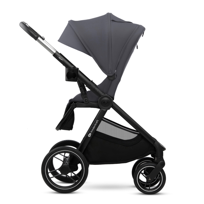 KINDERKRAFT - Poussette combinée 2en1 NEA 2 Gris foncé
