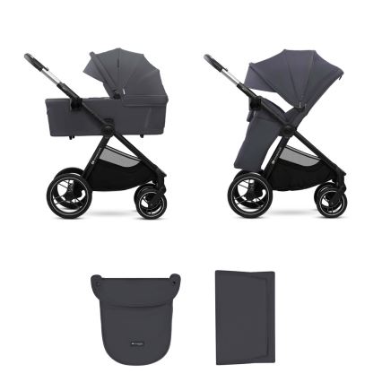 KINDERKRAFT - Poussette combinée 2en1 NEA 2 Gris foncé