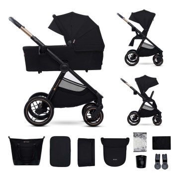 KINDERKRAFT - Poussette combinée 2en1 NEA 2 Midnight noir