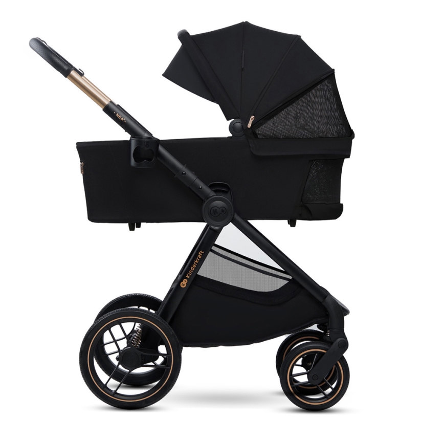KINDERKRAFT - Poussette combinée 2en1 NEA 2 Midnight noir