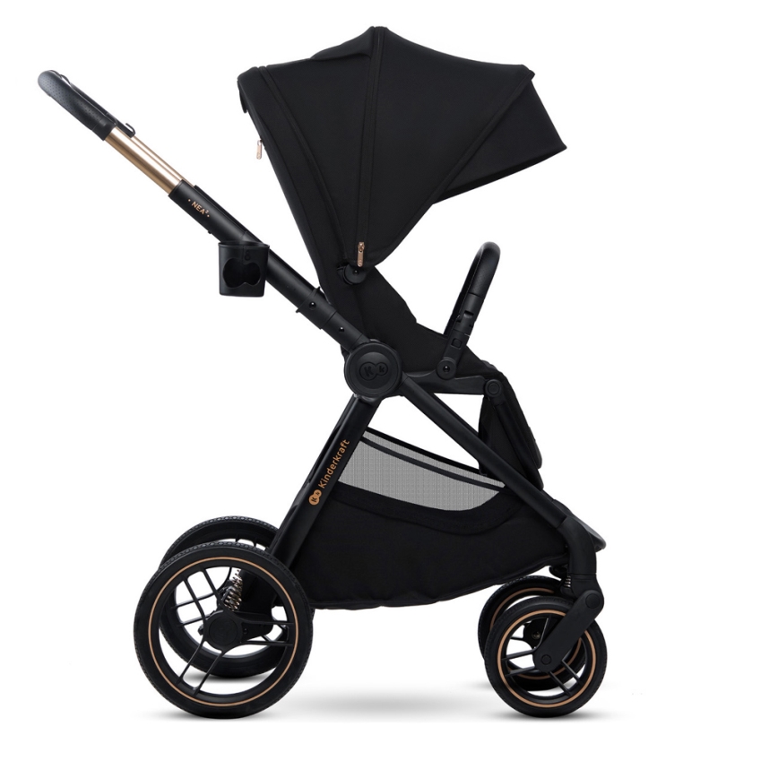 KINDERKRAFT - Poussette combinée 2en1 NEA 2 Midnight noir