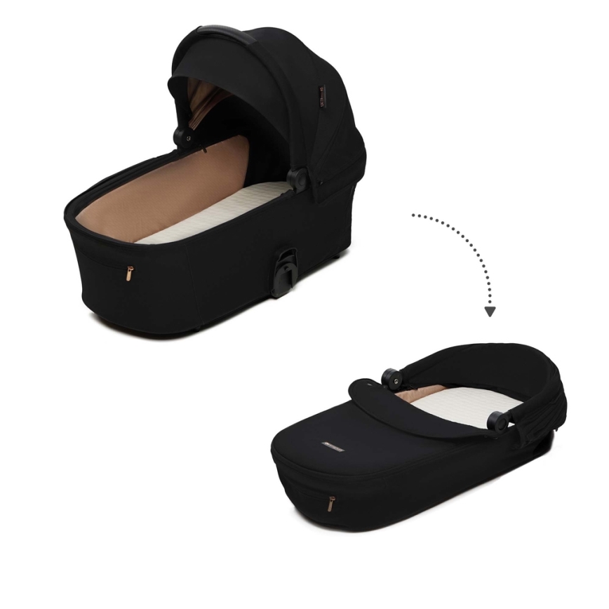 KINDERKRAFT - Poussette combinée 2en1 NEA 2 Midnight noir