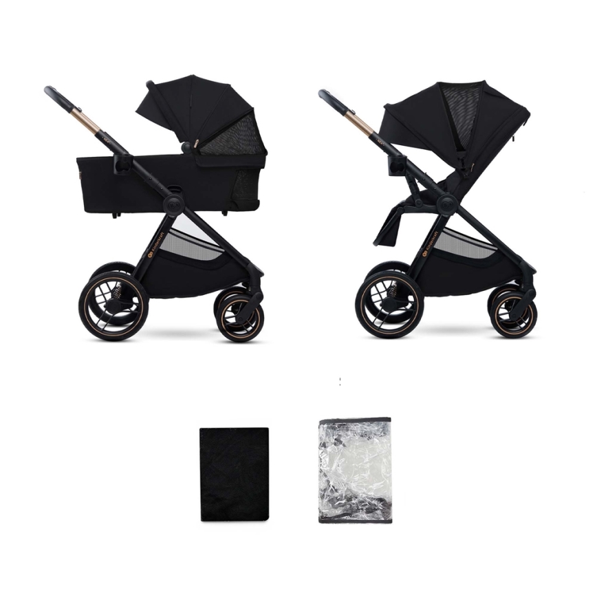 KINDERKRAFT - Poussette combinée 2en1 NEA 2 Midnight noir