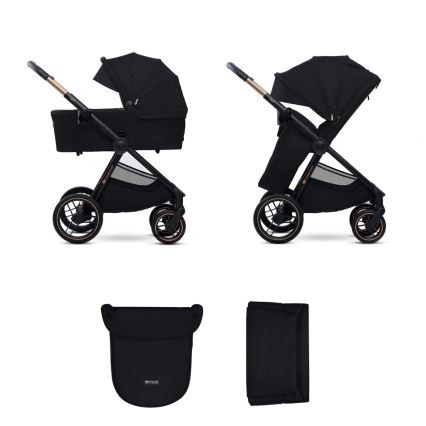 KINDERKRAFT - Poussette combinée 2en1 NEA 2 Midnight noir