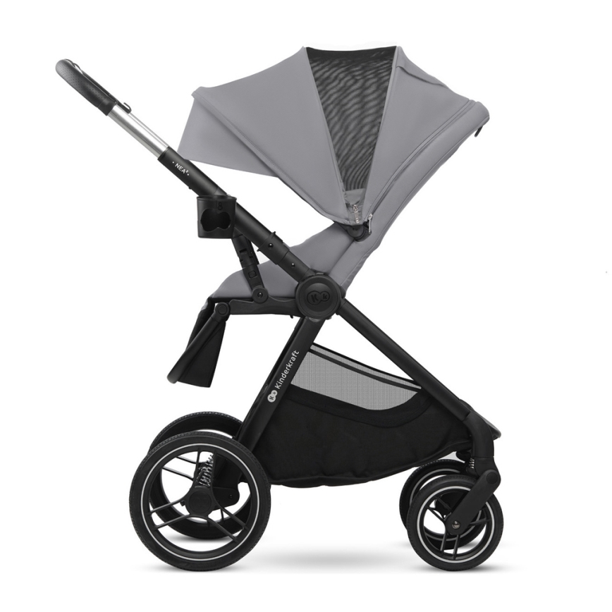 KINDERKRAFT - Poussette combinée 2en1 NEA 2 Platinum gris
