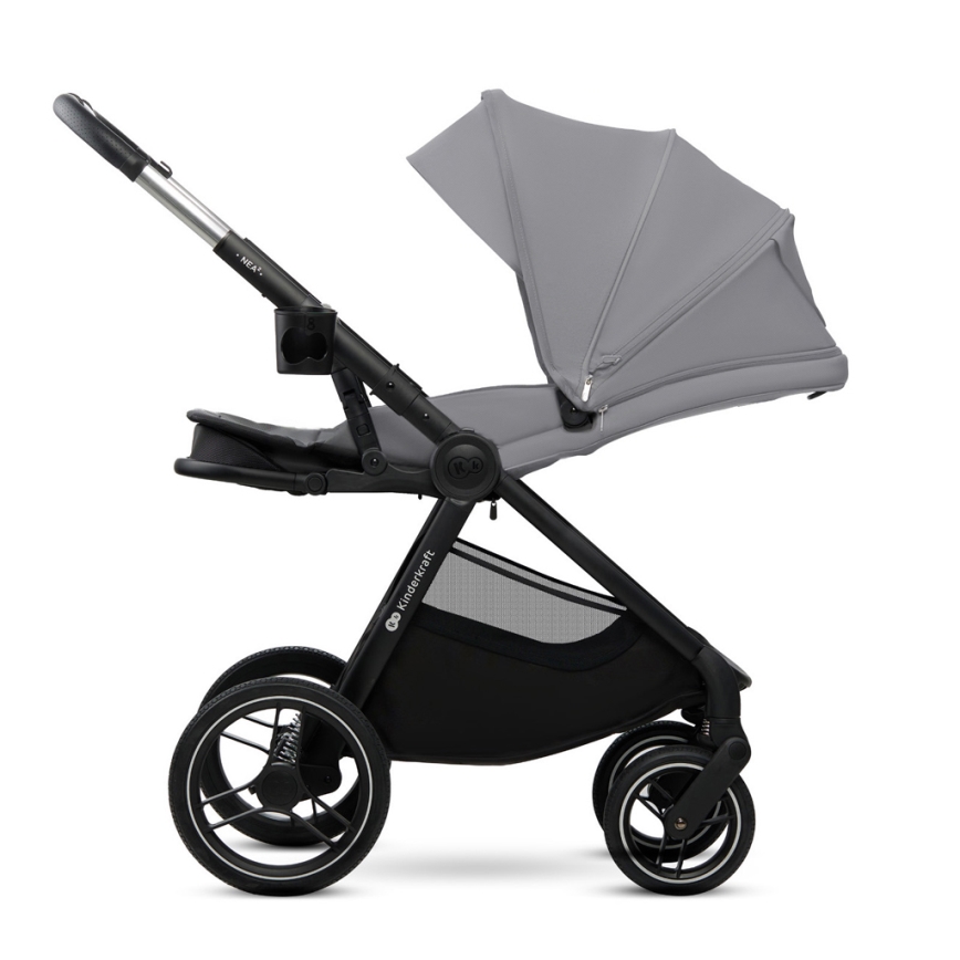 KINDERKRAFT - Poussette combinée 2en1 NEA 2 Platinum gris