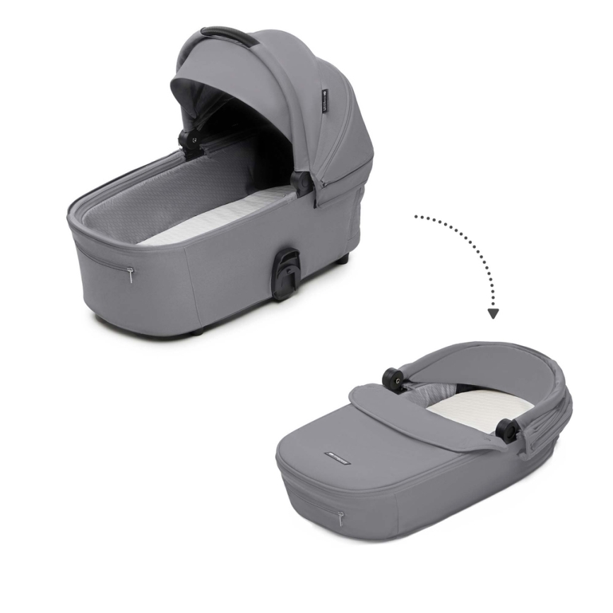 KINDERKRAFT - Poussette combinée 2en1 NEA 2 Platinum gris