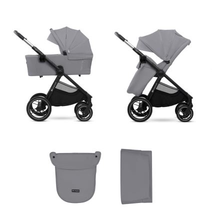 KINDERKRAFT - Poussette combinée 2en1 NEA 2 Platinum gris