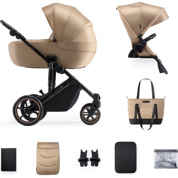 KINDERKRAFT - Poussette combinée 2en1 PRIME 2 beige