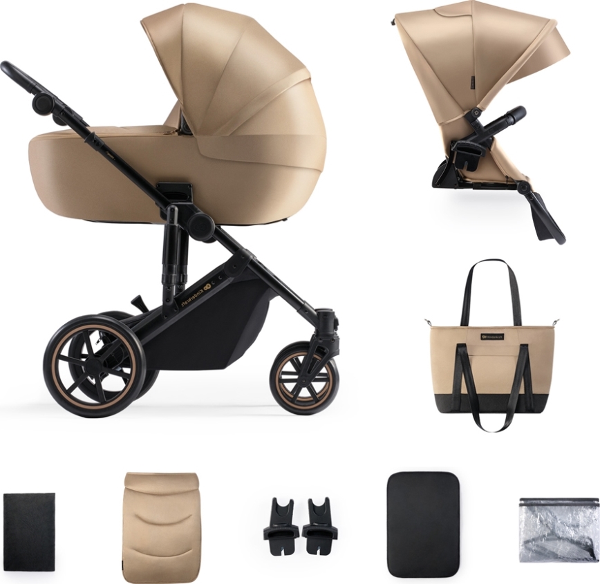 KINDERKRAFT - Poussette combinée 2en1 PRIME 2 beige