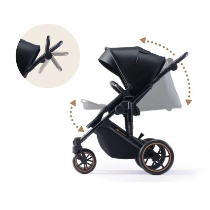 KINDERKRAFT - Poussette combinée 2en1 PRIME 2 noir